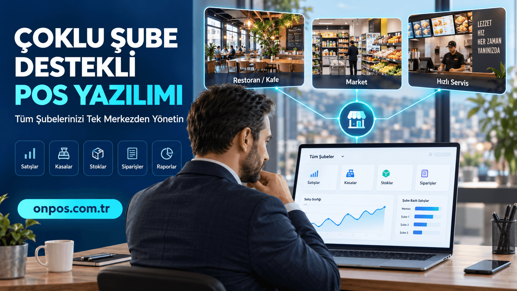 Çoklu Şube Destekli POS Yazılımı ile Tüm İşletmenizi Tek Merkezden Yönetin